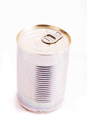 Detail of unopened tin can with ring pull