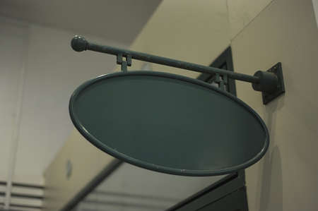 Empty Sign Board, green in colorの写真素材