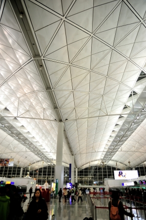 HONG KONG, CHINA - JAN 06, 2013  Hong Kong International Airport deperture area on Jan 06, 2013 in Hong Kong International Airport, Hong Kong のeditorial素材