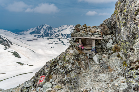 Small shrine on Oyama, Tateyamaのeditorial素材