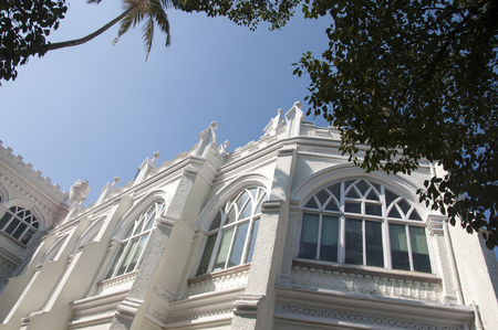 A white castle in Hong Kong, now use as a University hallのeditorial素材