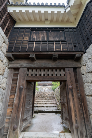 The gate of no door, Matsuyama Castle, Ehime Prefecture, Japanのeditorial素材