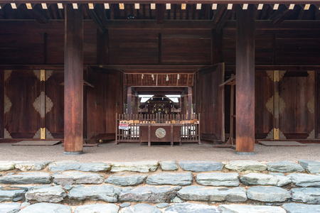 MATSUYAMA, JAPAN - June 25, 2017: Shinonome Shrine
 in Matsuyama Castle.のeditorial素材