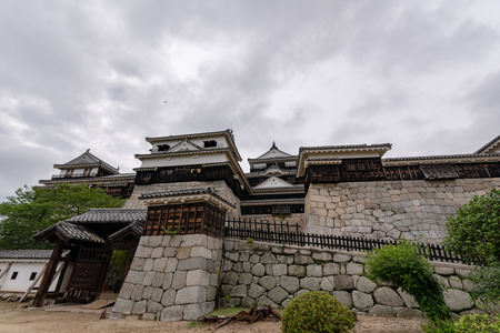 Castle tower of the Matsuyama castle in Ehime, Japanのeditorial素材