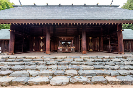 MATSUYAMA, JAPAN - June 25, 2017: Shinonome Shrine in Matsuyama Castle.のeditorial素材