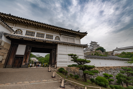 Main tower of the Himeji Castle, also called the white Heron castle, Japan. This is a UNESCO world heritage site.のeditorial素材