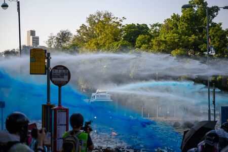 PolyU, Hong Kong - Nov 17, 2019: The first day of the Siege of PolyU.のeditorial素材