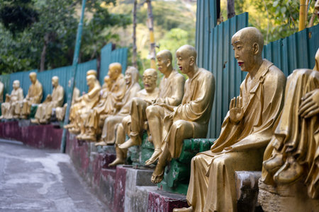 Different statues in Monasteryの写真素材