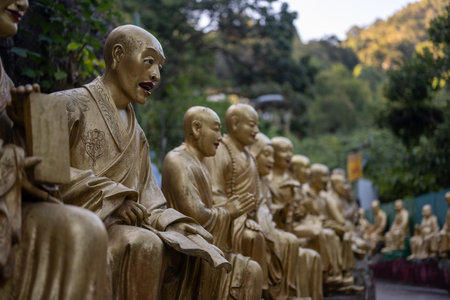 Different statues in Monasteryの写真素材