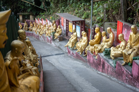 Different statues in Monasteryの写真素材