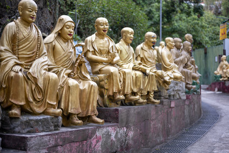 Different statues in Monasteryの写真素材