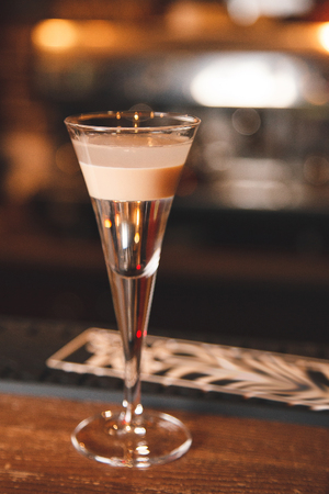 Cocktail on bar desk, close-up.の写真素材