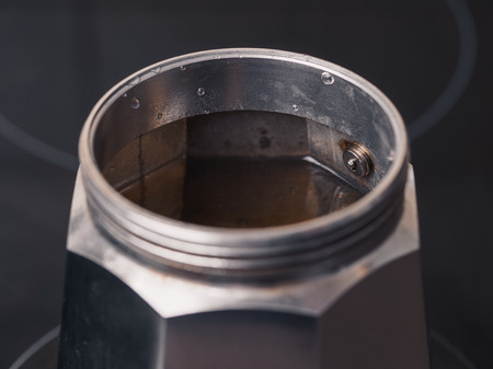 Geyser coffee maker. Making in the kitchenの写真素材