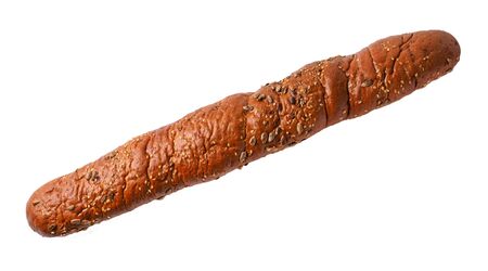 french white long baguette bread on a table. isolatedの写真素材