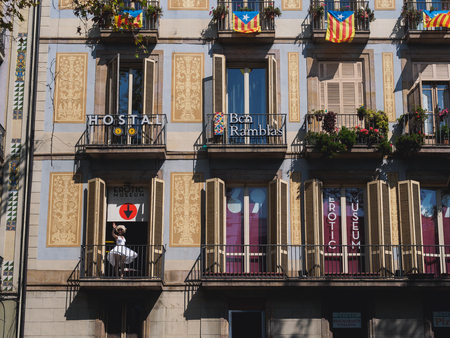 Barcelona, Spain - September 19, 2017: the Erotic Museum of Barcelona in the heart of Barcelona. Since its opening in 1997 it is one of the most emblematic spots of the count city.のeditorial素材