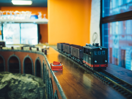 restaurant train station in Prague.の写真素材