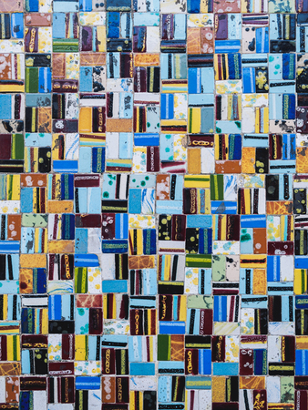 Ceramic azulejos portuguese tile wall. art of old city.