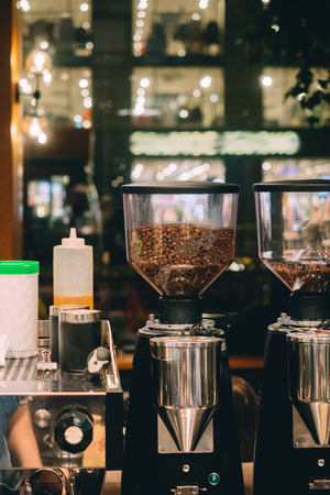 Professional coffee machine in cafe bar restaurant.の写真素材