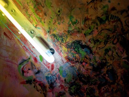 KAZAN, RUSSIA - NOVEMBER 22, 2018. Exhibition of street artist Alesha Art "They only gorge" in Smena.のeditorial素材