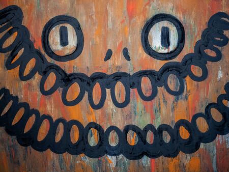 KAZAN, RUSSIA - NOVEMBER 22, 2018. Exhibition of street artist Alesha Art "They only gorge" in Smena.のeditorial素材