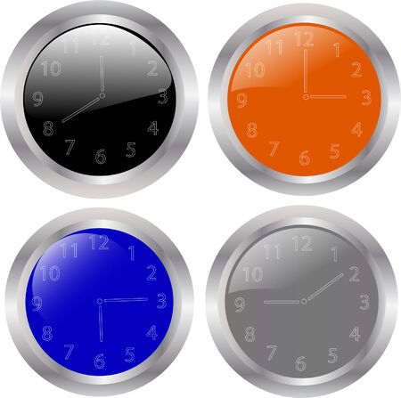 clocks collectionのイラスト素材