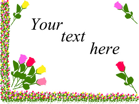 background with rose のイラスト素材