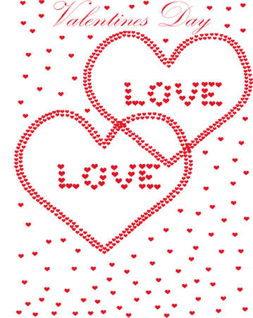 valentines day hearts のイラスト素材