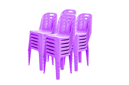 Plastic chairの写真素材