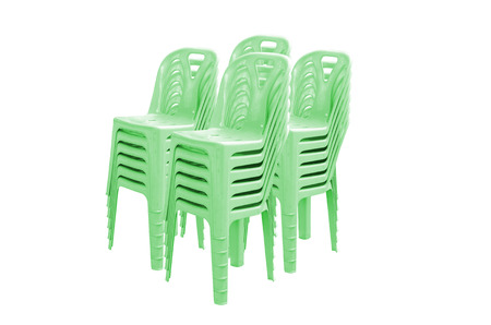 Plastic chairの写真素材