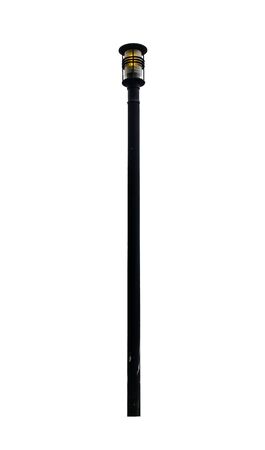 Lamp posts isolated on white backgroundの写真素材