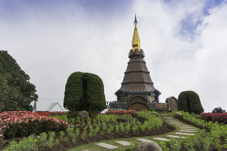 Landscape of pagoda at Doi Inthanon, chiangmai - Tの写真素材
