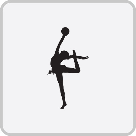 rhythmic gymnasticsのイラスト素材
