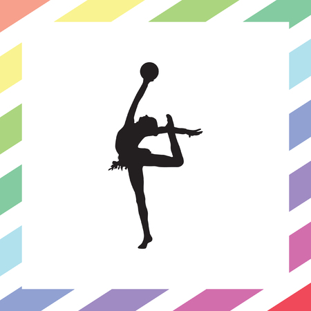 rhythmic gymnasticsのイラスト素材