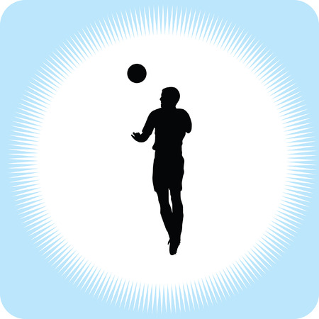 soccer playerのイラスト素材