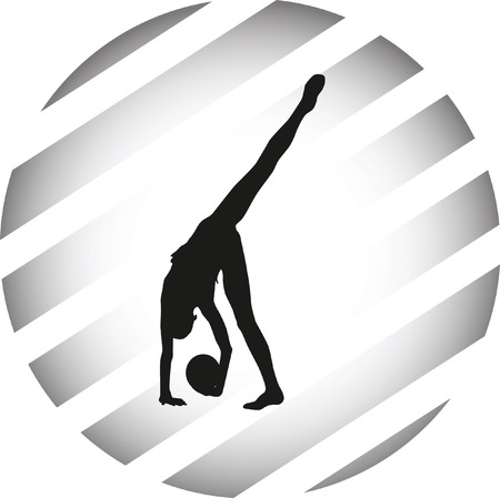 rhythmic gymnasticsのイラスト素材
