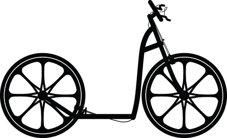 Retro scooterのイラスト素材