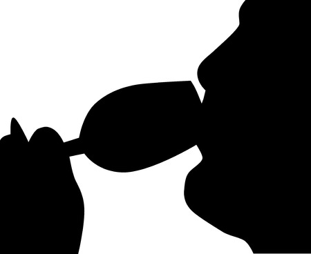 Man drinkingのイラスト素材