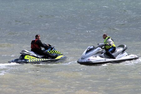 Police on Jet Skisのeditorial素材