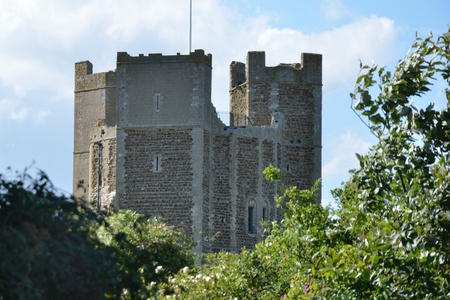 Orford Castle Through Treesのeditorial素材