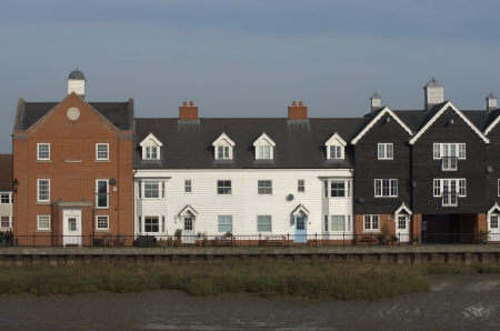 Line of Riverside Housesのeditorial素材