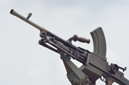 Tank top machine gun