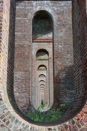 English Railway viaduct detailの写真素材