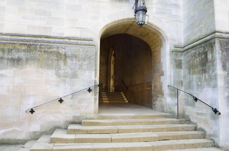 Stone steps to Entranceの写真素材