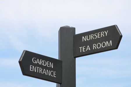 Garden centre signの写真素材