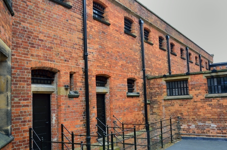 Outside of Lincoln prison englandの写真素材