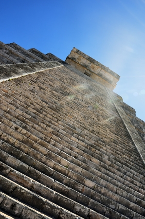 Chichen Itza in dazzling sunlight