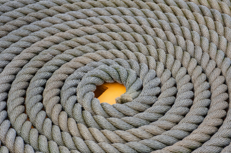 Coiled Naval rope in pattern
