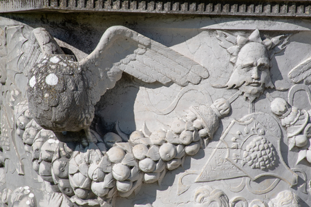 Detail of ornate classical potの写真素材