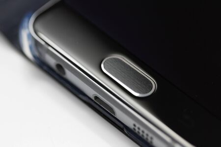 Closeup on the modern mobile phoneの写真素材