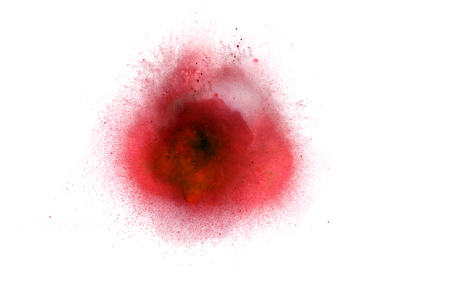 Abstract, red explosion of fire against white background *** Local Caption *** Abstract, red explosion of fire against white backgroundの写真素材